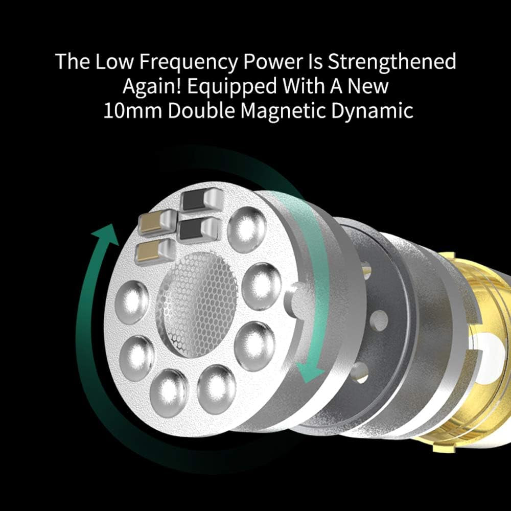 KZ ZSX 5BA+1DD 6 Driver Hybrid In-Ear Hifi Earphones with Zinc Alloy Faceplate, Recessed 2 Pin Detachable Cable for Audiophile Musician (Without Mic, Purple)