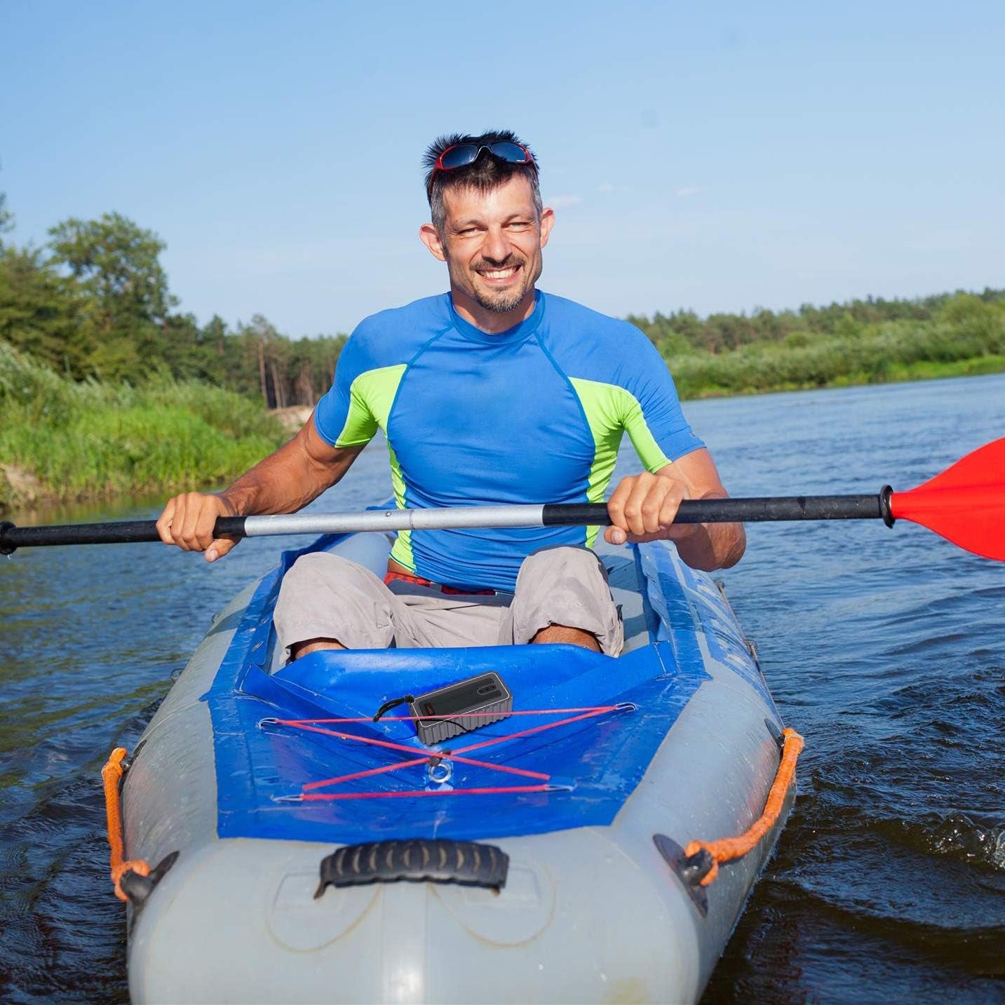 Waterproof Bluetooth Speaker with FM Radio– IP67 Rated Fully Submersible – Dust, Shock and Scratch Proof – 6W Power with 8 Hours Playtime – Outdoors Lifestyle (Grey)