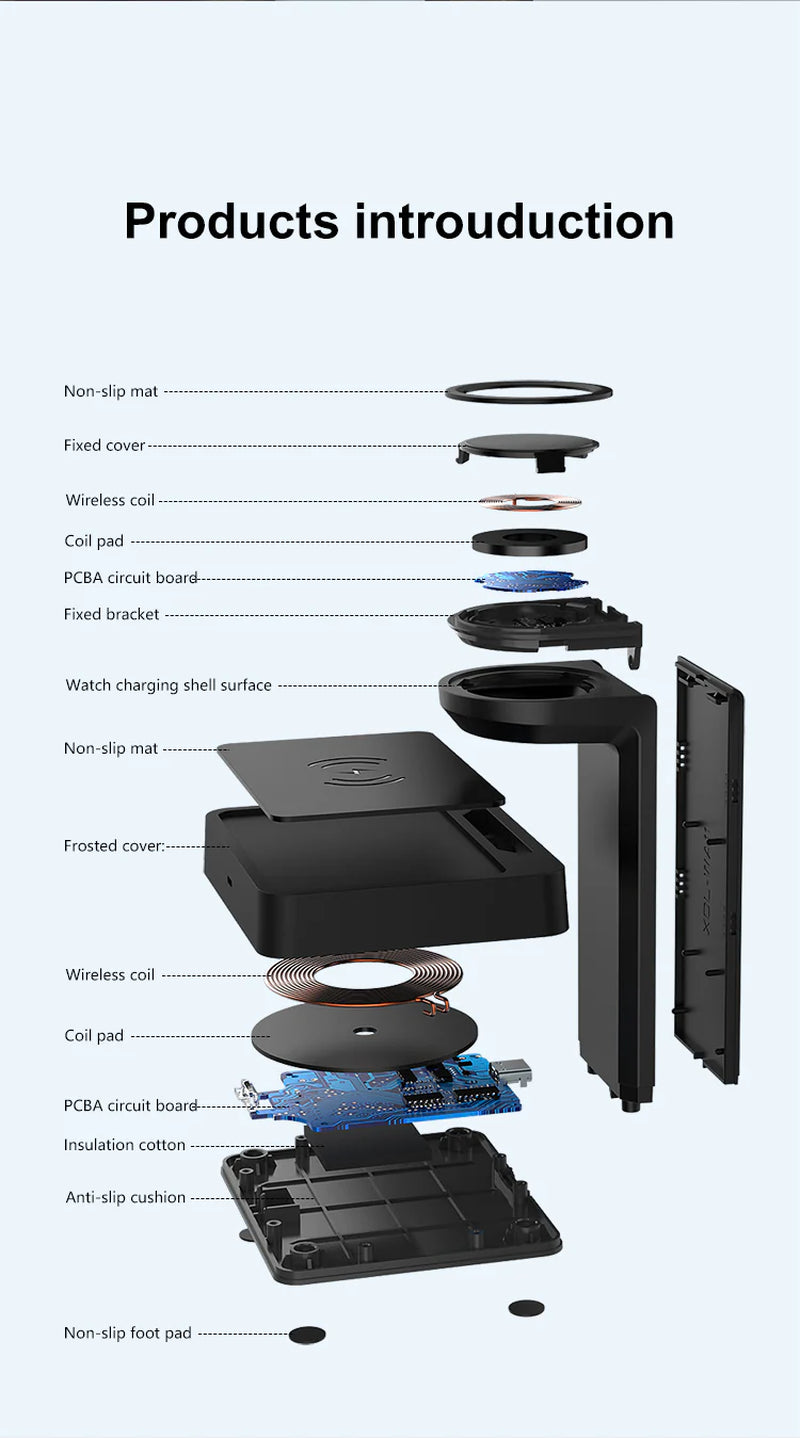 Dual Mode Cordless Power Pad with QI Tech
